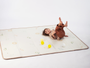 Hracia podložka penová s loptičkami Brown Beige Taf Toys