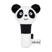 Plyšové pískatko panda čiernobiela Akuku