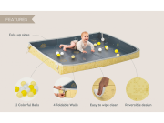Hracia podložka penová s loptičkami Blue Yellow Taf Toys