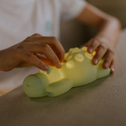 LED silikónová nočná lampička Pop It Rgb so zvukom - krokodíl Mary's