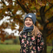 Zimná čiapka Teddy fleece double Denim blue Esito