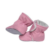 Capáčky barefoot Softshell Lamb Antique pink Esito