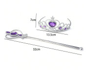 Locika sada doplnkov Princezná s korunkou a žezlom FunCo