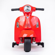 Detská elektrická motorka Vespa červená Baby Mix