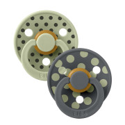 Cumlík z prírodného kaučuku Colour Polka 6 - 18 mesiacov Bibs