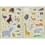 Maľovanky A4 so samolepkami Zoo