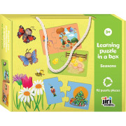 Puzzle pre predškolákov v krabičke Ročné obdobie