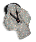 Fusak/zavinovačka/deka do autosedačky Vintage Animals Sky Blue Sleepee