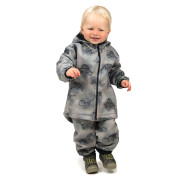 Detská softshellová bunda Duo Dino dobrodruh - šedá Esito