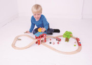 Drevená vláčikodráha hasičská stanica Bigjigs Rail