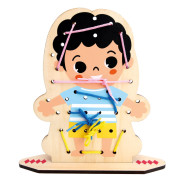 Zábavné obliekanie navliekanie 60 dielikov