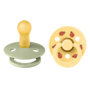 Colour Ladybug cumlíky z prírodného kaučuku 2 ks 6 - 18 m Bibs