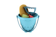 Súprava na piesok - vedro, lopatka, hrabličky, 3 formičky