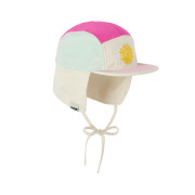 Šiltovka Fun Fleur s UV ochranou a ochranou krku Flower Fuchsia KiETLA