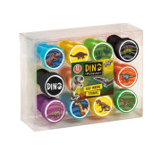 Sada samofarbiacich pečiatok Dino – 12 ks