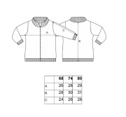 Mikina hrejivá rozopínacia béžová s muchotrávkami