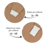 Dojčenský overal na spanie Dot brown hnedá Esito