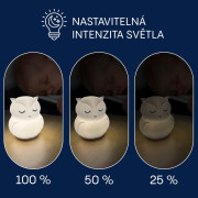 Silikónová LED nočná lampička veľ. M Zopa