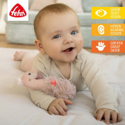 Hrkálka do ruky plameniak, Pink Baby Fehn