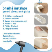 Ochranná páska penová na ochranu hrán a rohov nábytku 2 m Sipo