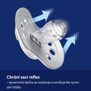 Cumlík svietiaci silikónový dynamický 2 ks Teddy Love 0 - 6 m Lovi