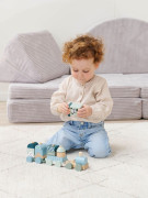 Panda Drevený vláčik skladačka