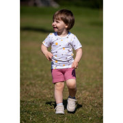 Súprava tenká dievčenské KR Outlast® biela čmeliaci/tm.staroružová Little Angel