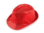 Karnevalový klobúk s flitrami