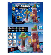 Magnetická stavebnica Minecraft Diamond Lava TNT 87 ks