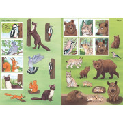 Svet zvierat v samolepkách Zvieratá v lese a na lúke