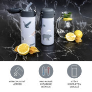Termoska na tekutiny so slamkou 400 ml Zopa