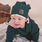 Dojčenská čiapočka Nicol Bambi zelená