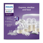 Súprava na dojčenie Natural Response s manuálnou odsávačkou a sterilizátorom do mw Philips Avent