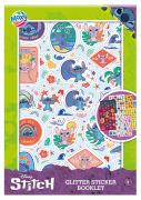 Trblietavé samolepky Stitch A5 8 hárkov