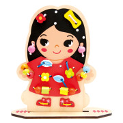 Zábavné obliekanie navliekanie 60 dielikov