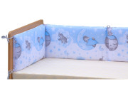 Mantinel do postieľky 4dielny Scarlett Lucy - 180 x 30 cm - modrá