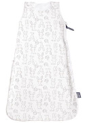 Letný spací vak so zipsom na boku zajac smotanový