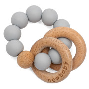 Detské silikónové hryzátko s guličkami New Baby