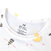 Body tenké tričko Tlač KR Outlast® UV 50+ biela čmeliaci