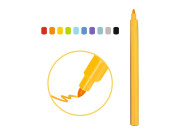 Fixy s tenkým hrotom 10 ks Djeco