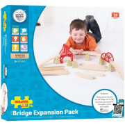 Drevené koľaje set most 18 dielov Bigjigs Rail