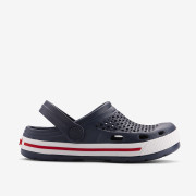 Detské nazúvaky clogsy tmavo modré/červené Lindo Coqui
