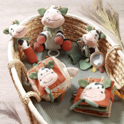 Senzorická textilná kocka Cow Bingo BabyOno