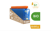 BIO Smoothie s ovocím, jogurtom a ovsenými vločkami (120 g) 12 ks Beggs