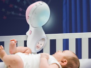 Hudobný kolotoč s projekciou 3v1 Infantino Dusty Pink