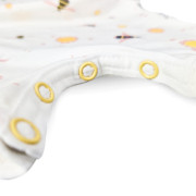 Overal tenký krátky Tlač Outlast® UPF 50+ biela čmeliaci Little Angel