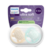 Cumlík Ultrasoft Premium neutral 0-6 m obrázok 2 ks Philips Avent