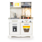Veľká drevená kuchynka pre deti so svetlami a zvukmi + príslušenstvo