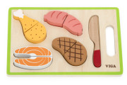 Drevená sada jedla-krájanie Viga
