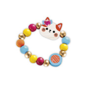Kreatívna súprava Výroba šperkov drevené korálky Mačičky 4 ks Janod Atelier